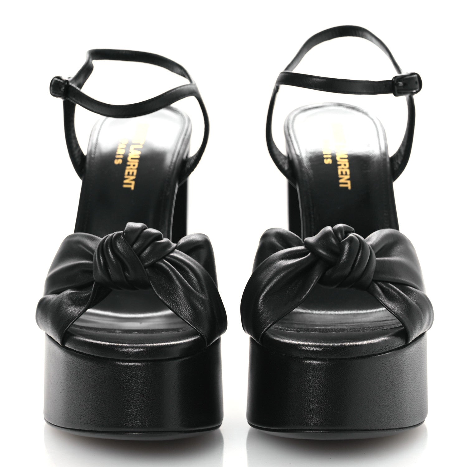 Saint Laurent Vendome Bianca 85 Platform Sandals 36.5 Black 3 of 12