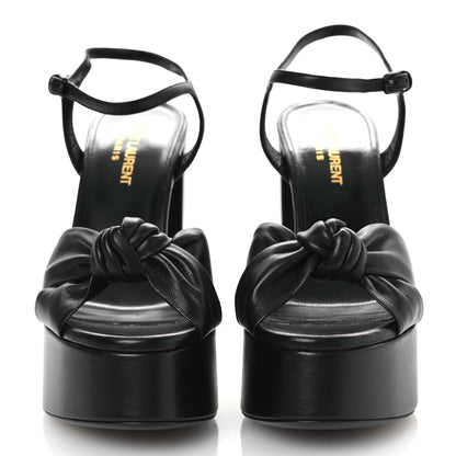 Saint Laurent Vendome Bianca 85 Platform Sandals 36.5 Black 3 of 12