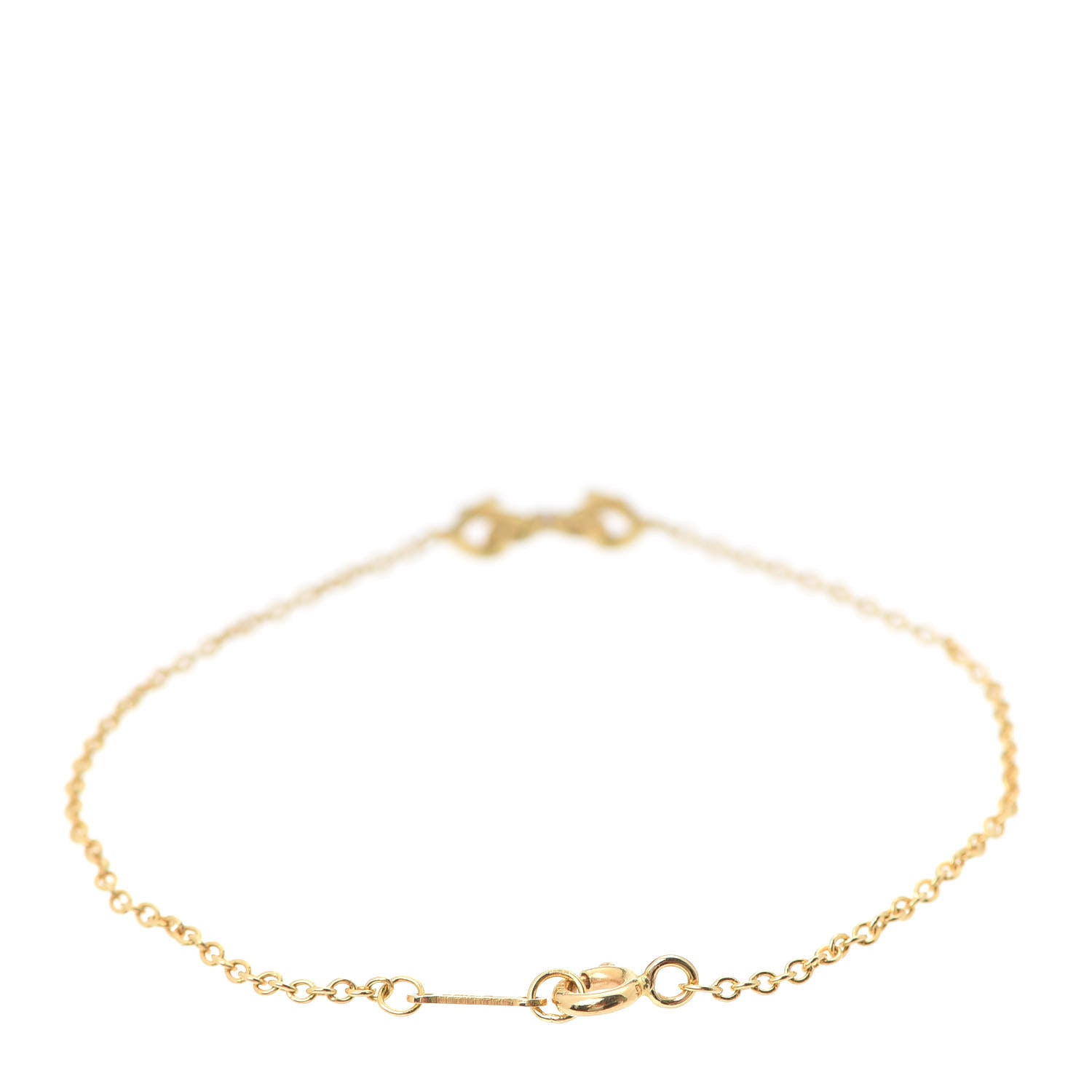 Tiffany 18K Yellow Gold Diamond Double Loving Heart Bracelet 3 of 6