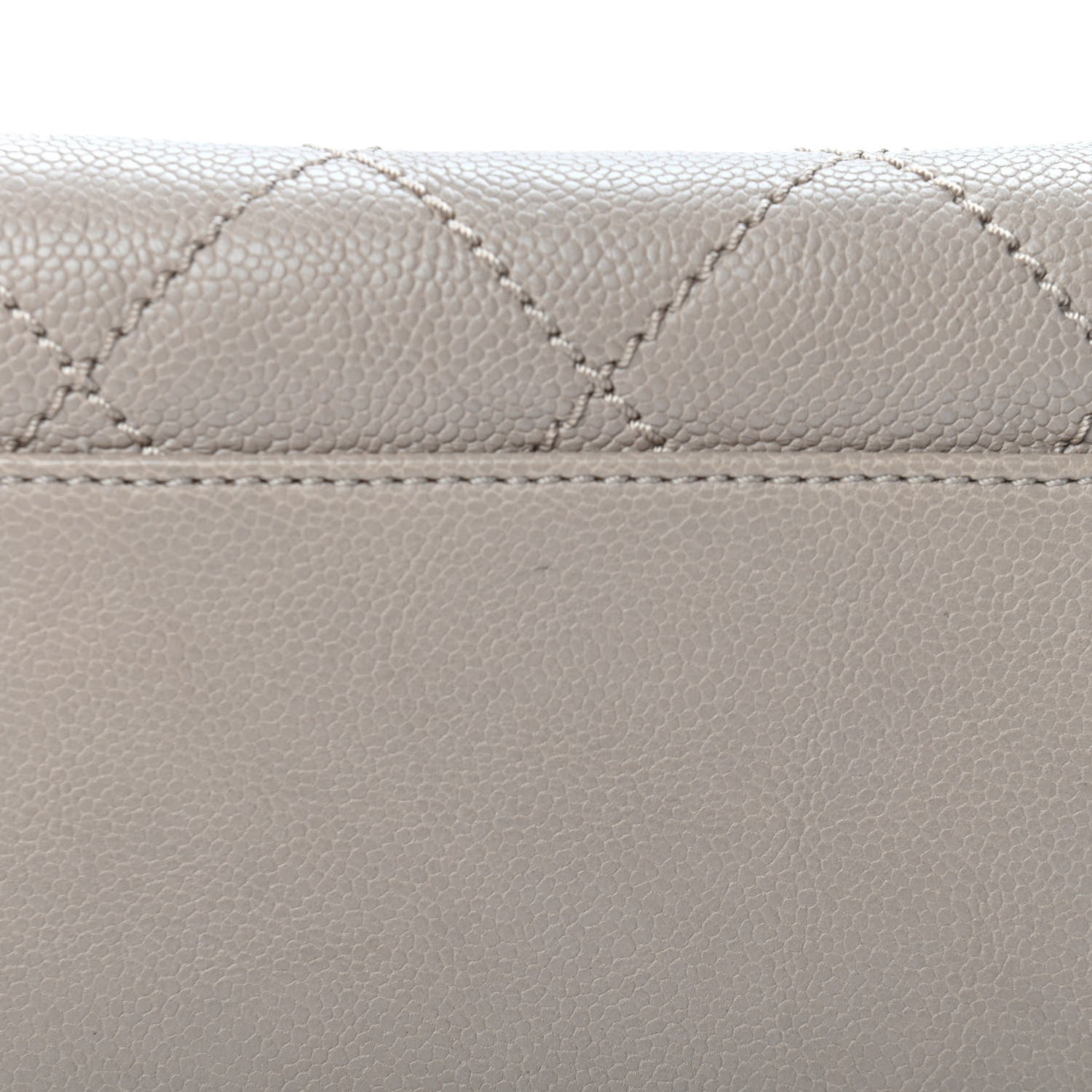 Chanel Caviar Quilted Deauville Bowling Bag Beige 9 of 9