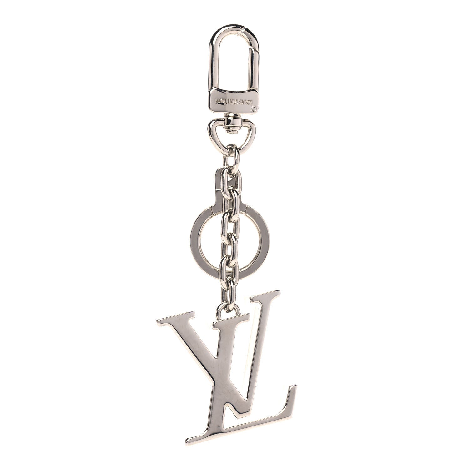 Louis Vuitton LV Facettes Bag Charm Key Holder Silver 1 of 6