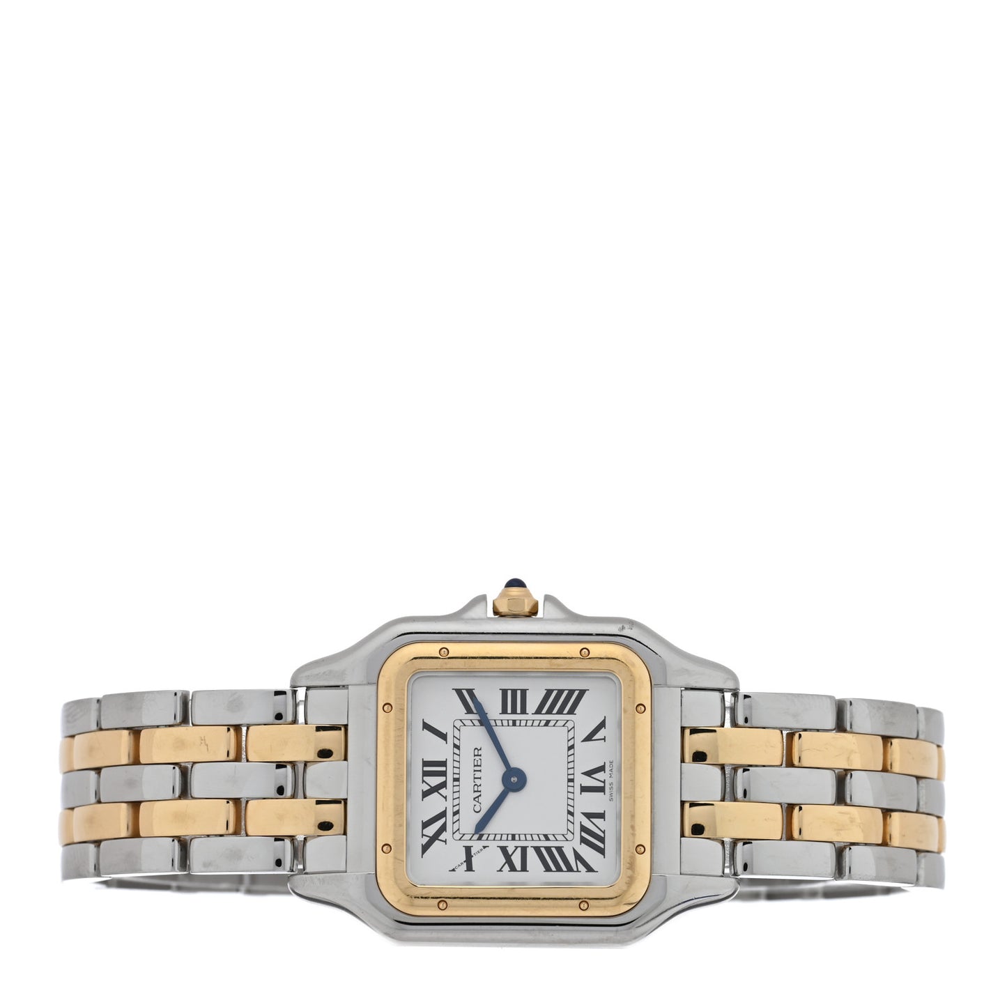 Stainless Steel 18K Yellow Gold 27mm Panthere Quartz Watch