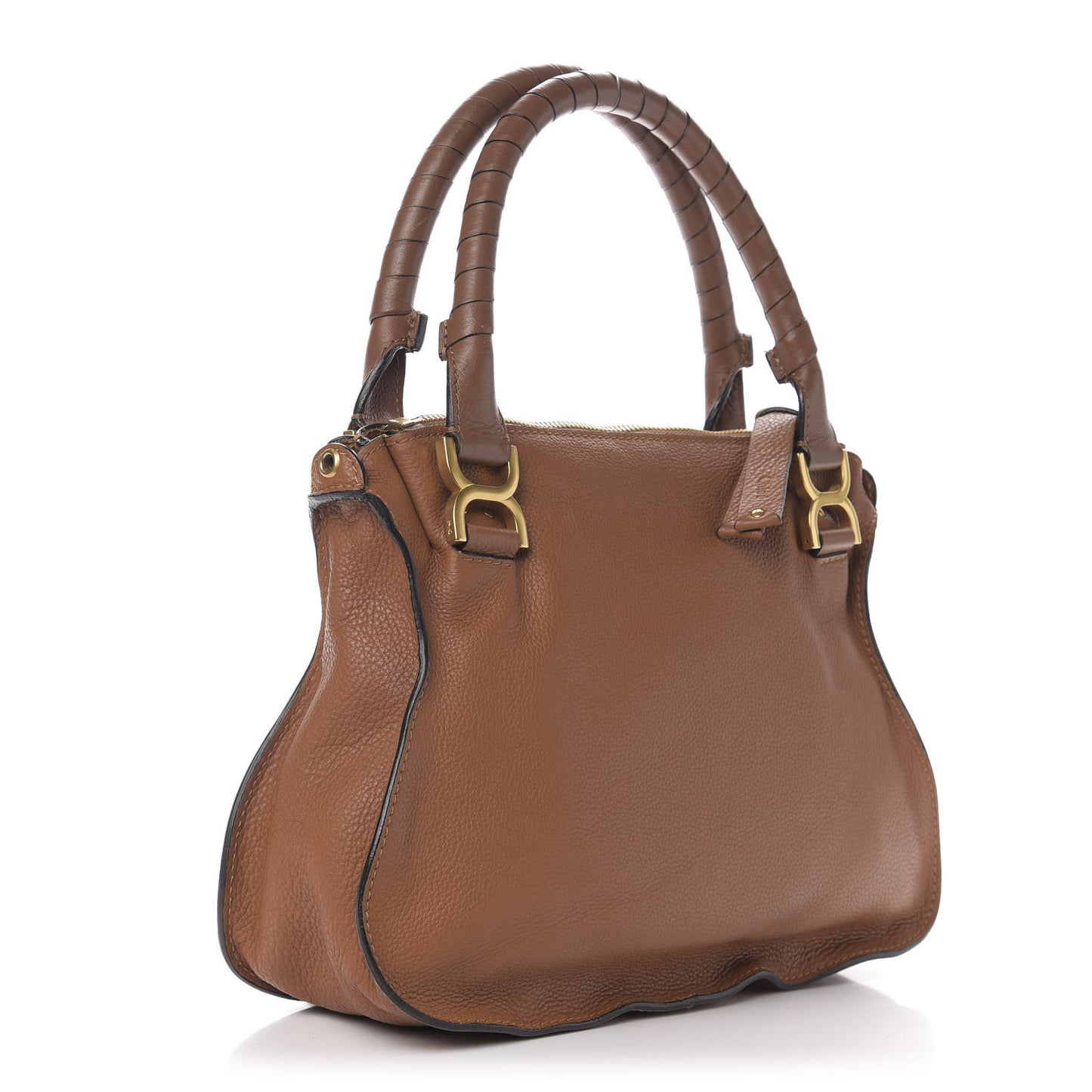 Calfskin Medium Marcie Satchel Tan