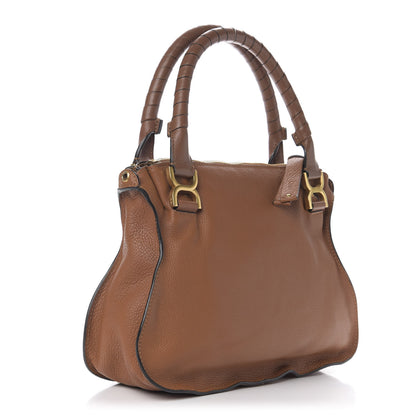Chloe Calfskin Medium Marcie Satchel Tan 3 of 10