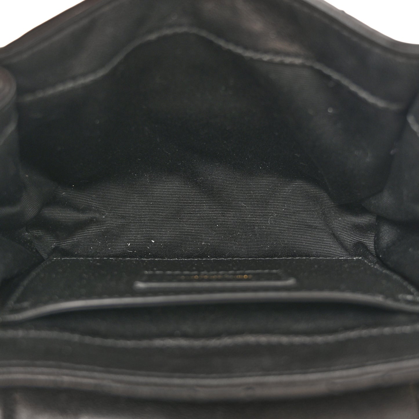 Lambskin Quilted Monogram Mini Nolita Black
