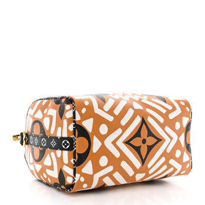 Louis Vuitton Monogram Giant Crafty Speedy Bandouliere 25 Creme Caramel 4 of 9