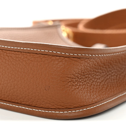 Hermes Taurillon Clemence Evelyne TPM Gold 10 of 11