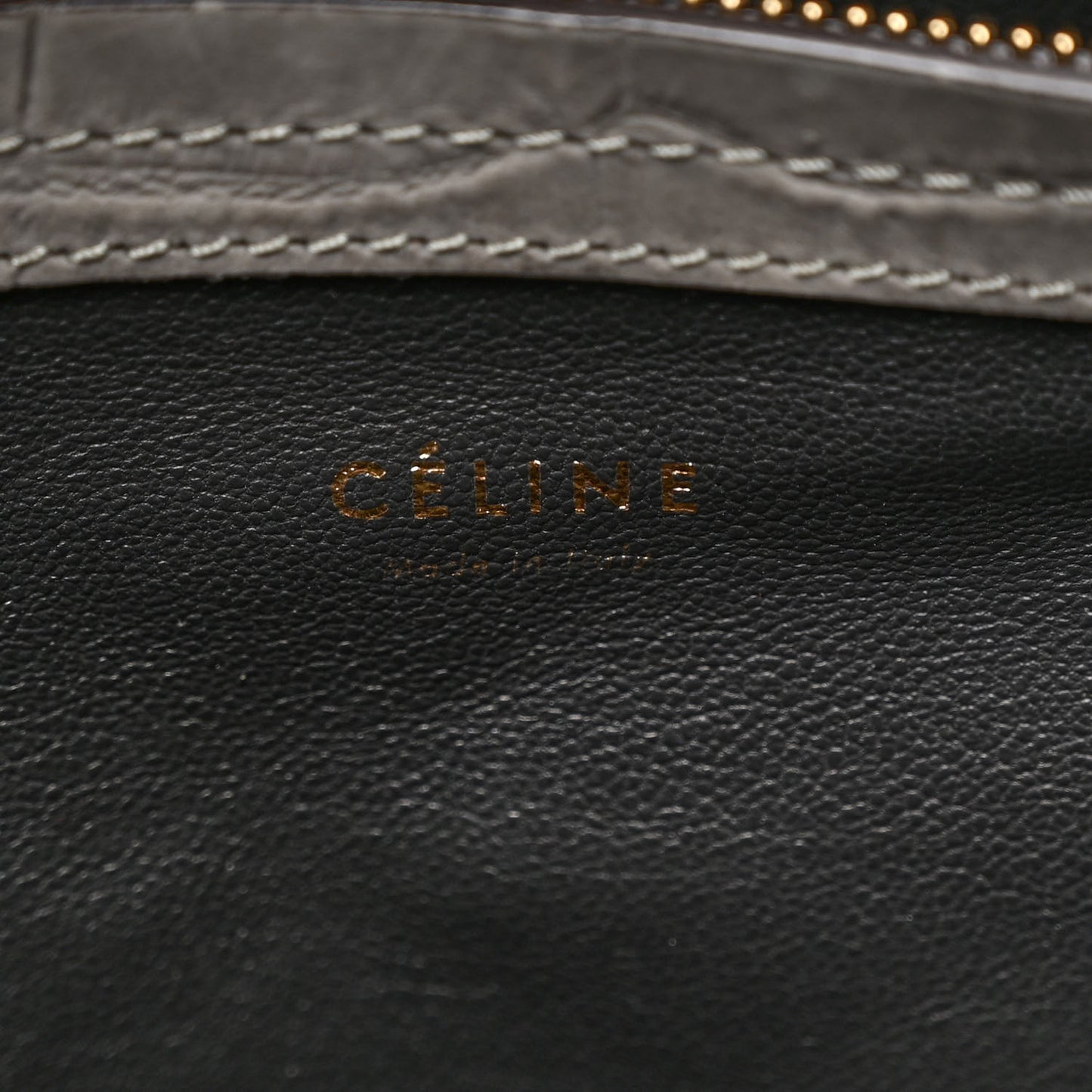 Crocodile Embossed Nubuck Large Phantom Luggage Grey