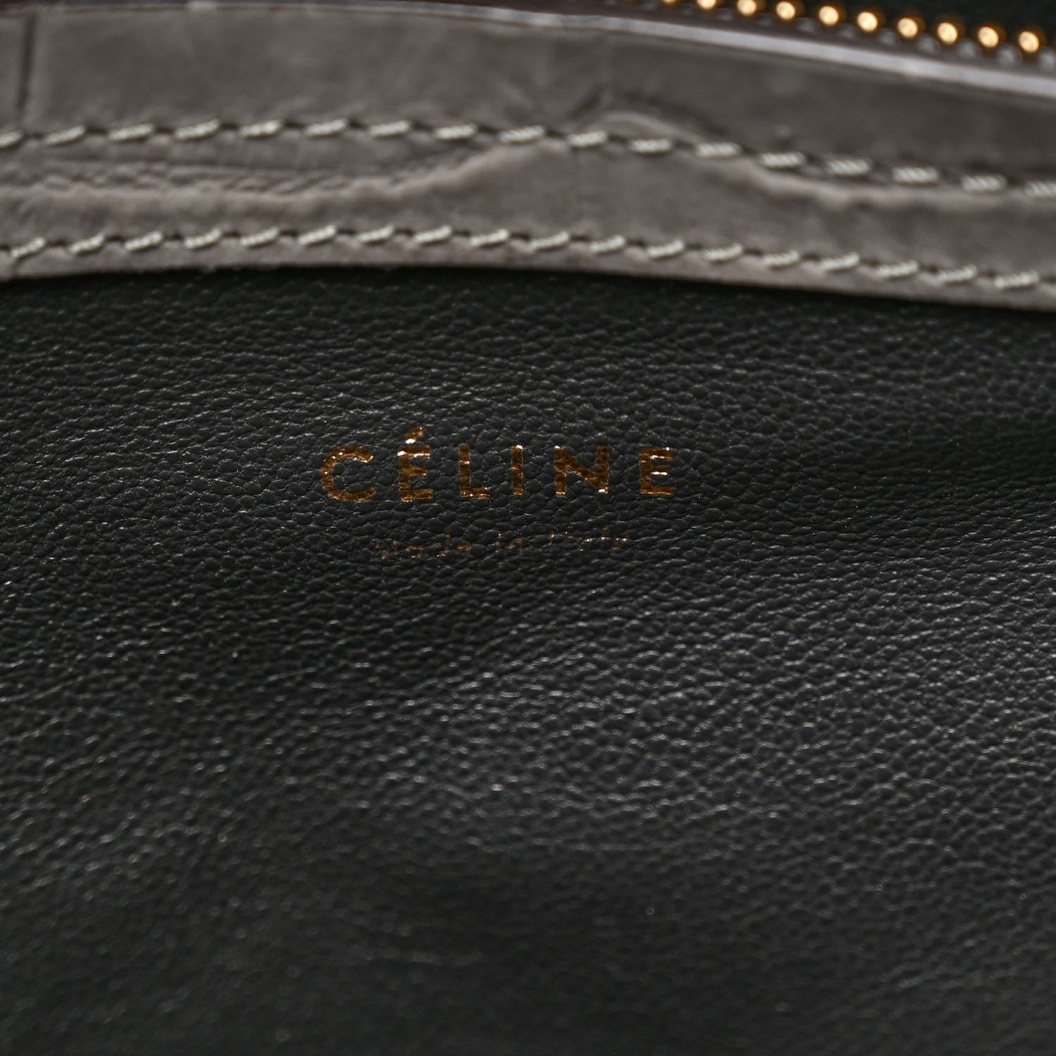 Celine Crocodile Embossed Nubuck Large Phantom Luggage Grey 6 of 12