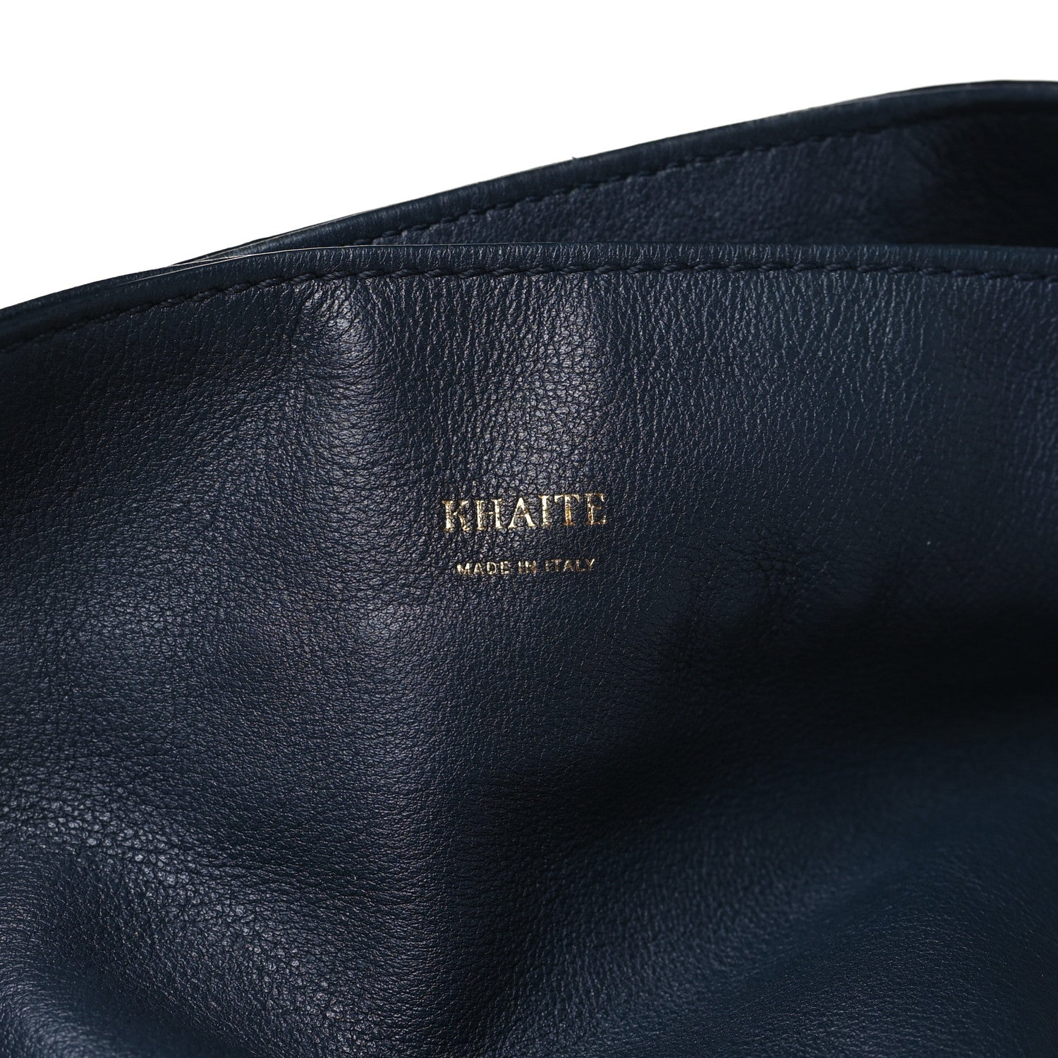Khaite Smooth Calfskin Large Bucket Bag Blue 6 of 9