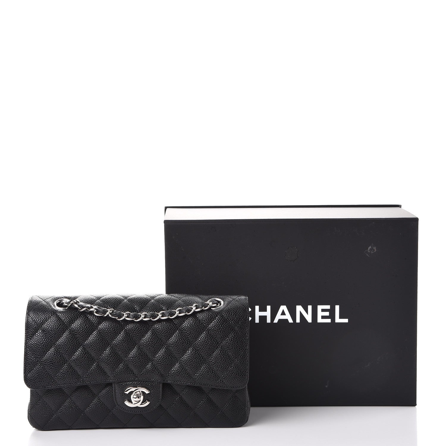 Chanel Caviar Quilted Medium Double Flap Black 9 of 9