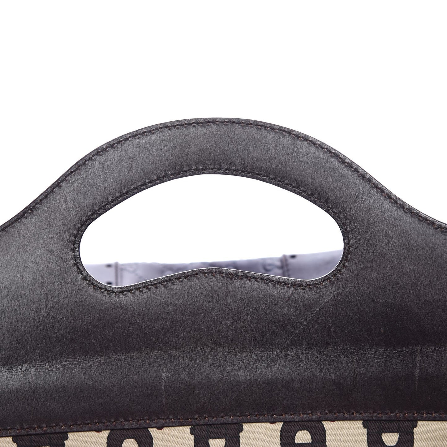 Guccissima Medium Punch Top Handle Tote Brown