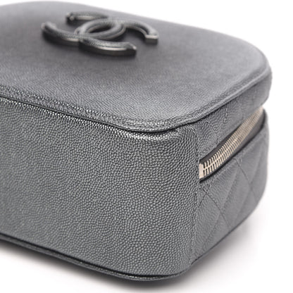 Chanel Metallic Caviar Small Coco Curve Vanity Bag Black Ruthenium 11 of 12