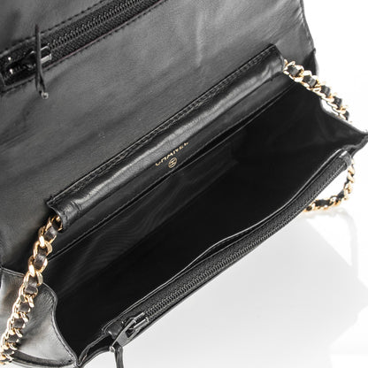 Chanel Patent Timeless CC Wallet On Chain WOC Black 5 of 9