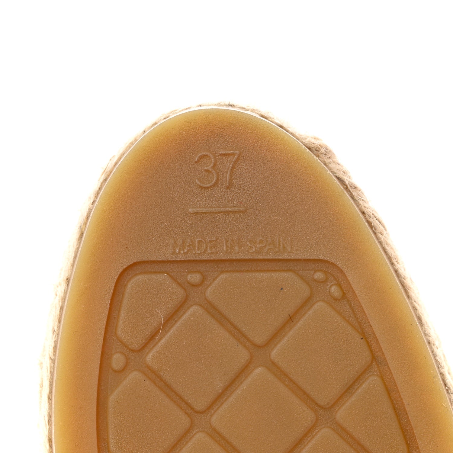 Chanel Lambskin CC Espadrilles 37 Beige Black 8 of 8