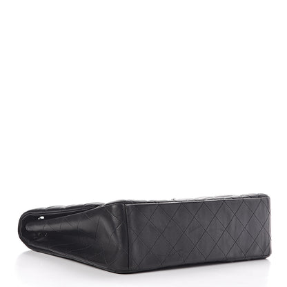 Chanel Lambskin Quilted Maxi Single Flap Black 4 of 13