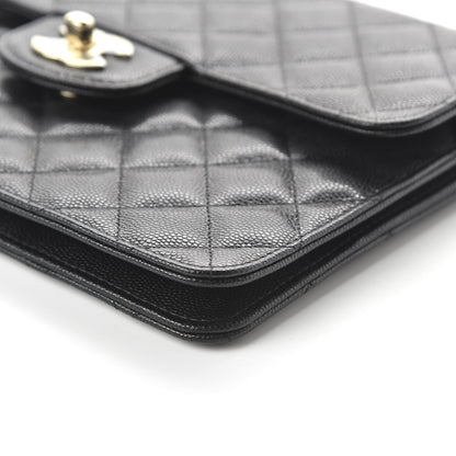 Chanel Caviar Quilted Square Flap Clutch Black 7 of 11