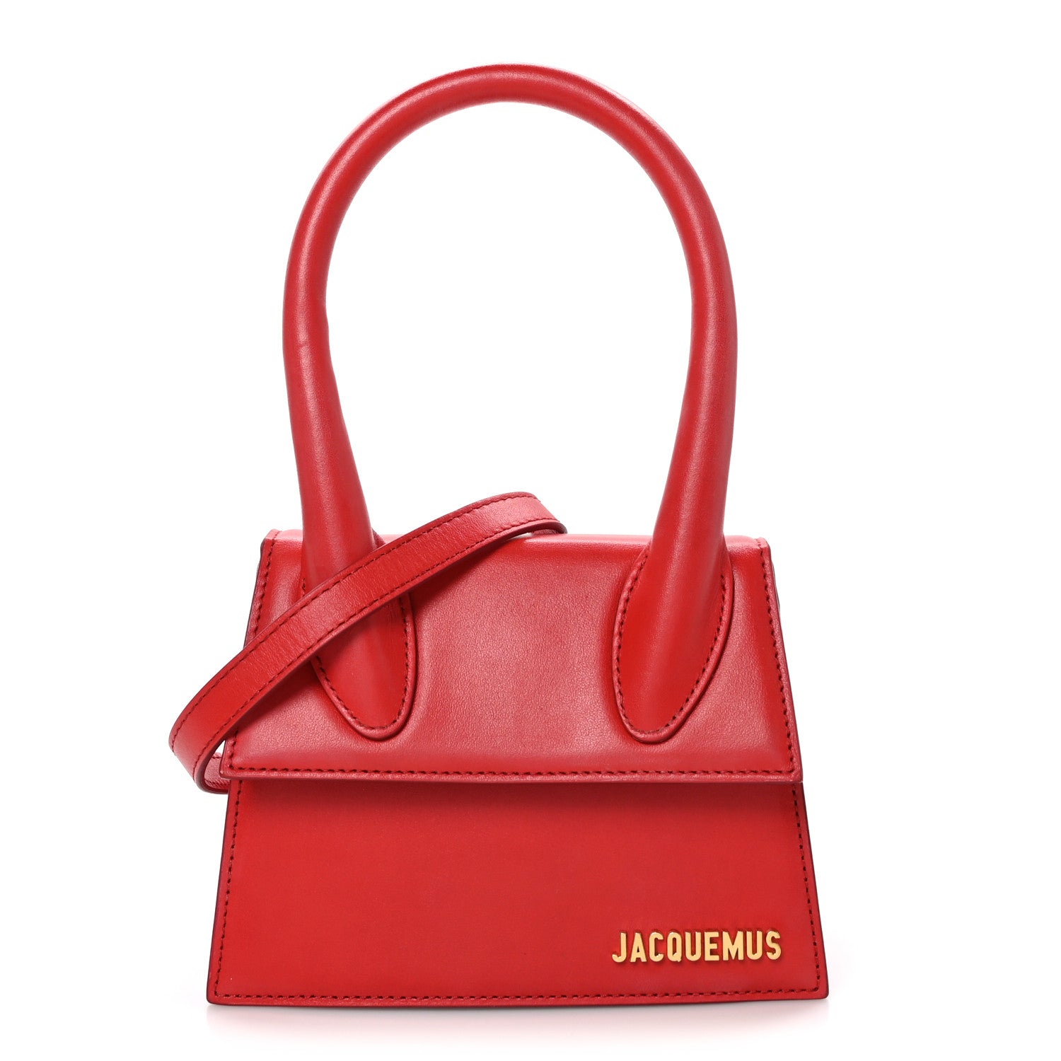 Jacquemus Smooth Calfskin Le Chiquito Moyen Red 1 of 9