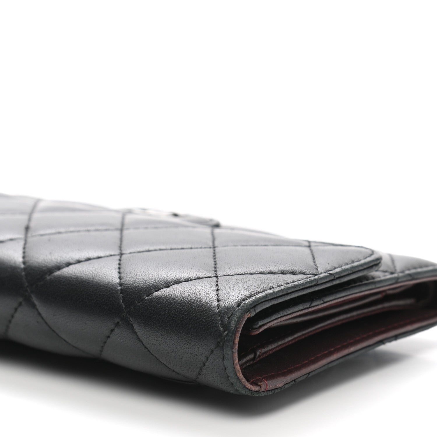 Chanel Lambskin Quilted Large Flap Wallet Black 11 of 20