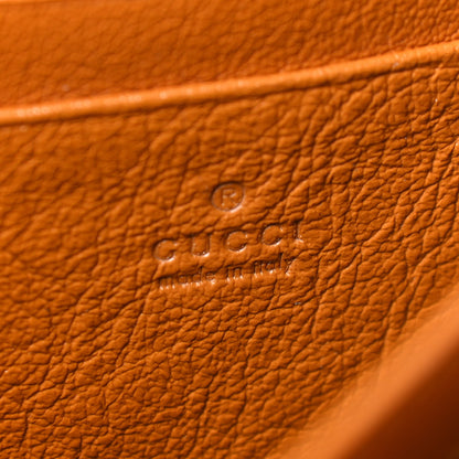 Gucci Vintage Effect Calfskin Matelasse Diagonal Torchon GG Marmont Chain Wallet Cognac 6 of 11