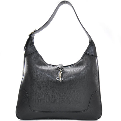 Hermes Taurillon Clemence Trim II 31cm Hobo Black 1 of 10