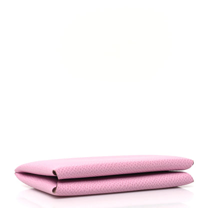 Hermes Epsom Calvi Card Case Mauve Sylvestre 4 of 13