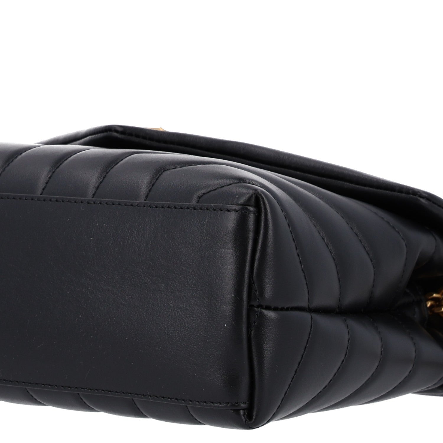 Saint Laurent Calfskin Y Quilted Monogram Small Loulou Chain Satchel Black 11 of 11