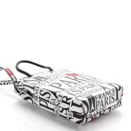Balenciaga Calfskin Bonjour Paris Print Shopping Phone Holder Bag Paris Bonjour 4 of 10