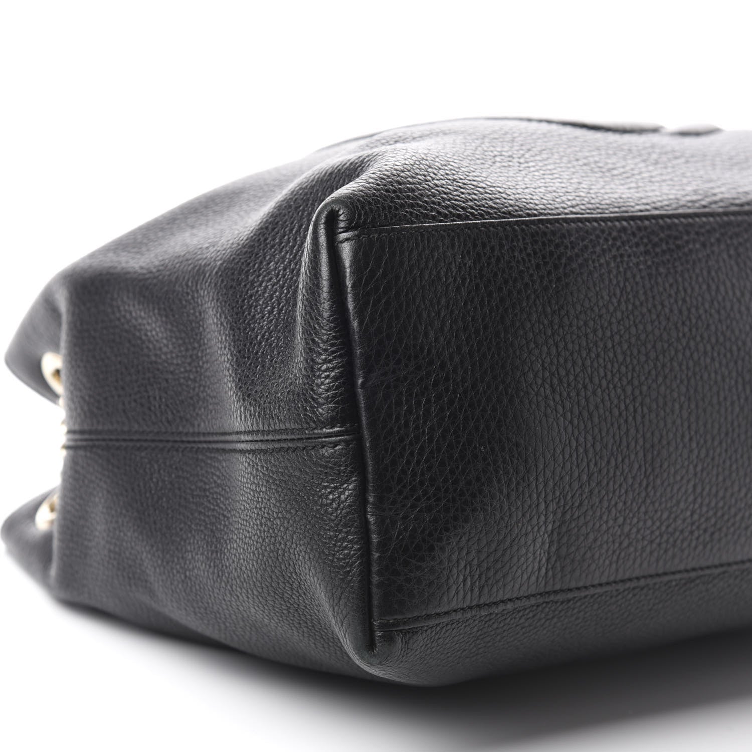 Gucci Pebbled Calfskin Medium Soho Chain Shoulder Bag Black 6 of 11