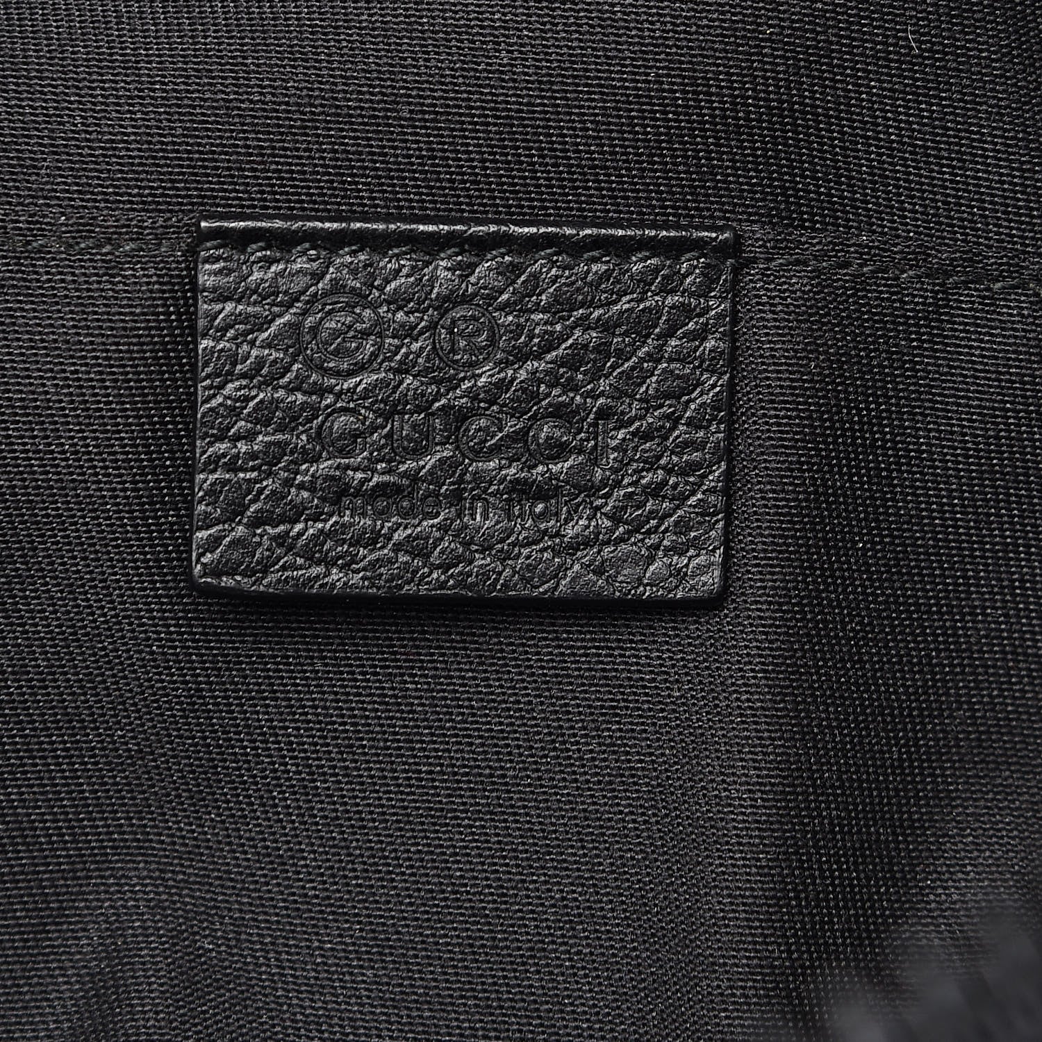 Gucci Nylon Monogram Fanny Pack Belt Bag Black 6 of 10