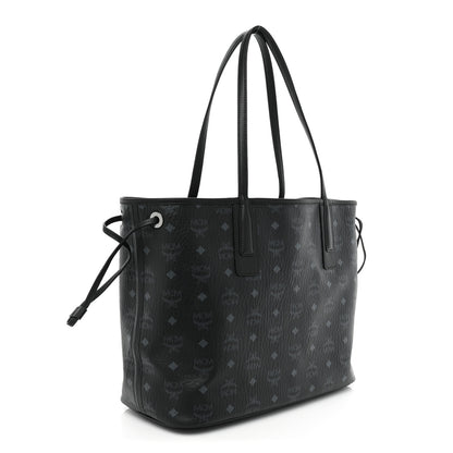 MCM Visetos Medium Liz Reversible Shopper Tote Black 5 of 15