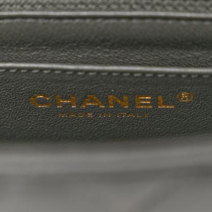 Chanel Lambskin Quilted Mini Rectangular Flap Dark Grey 6 of 11