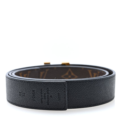 Louis Vuitton Calfskin Monogram 30mm LV Initiales Reversible Belt 75 30 Black 4 of 6