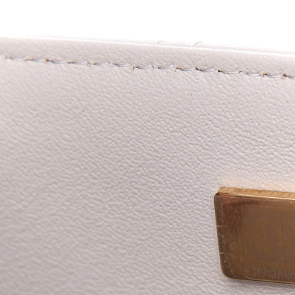 Chanel Lambskin Quilted Mini Top Handle Rectangular Flap Grey 9 of 11