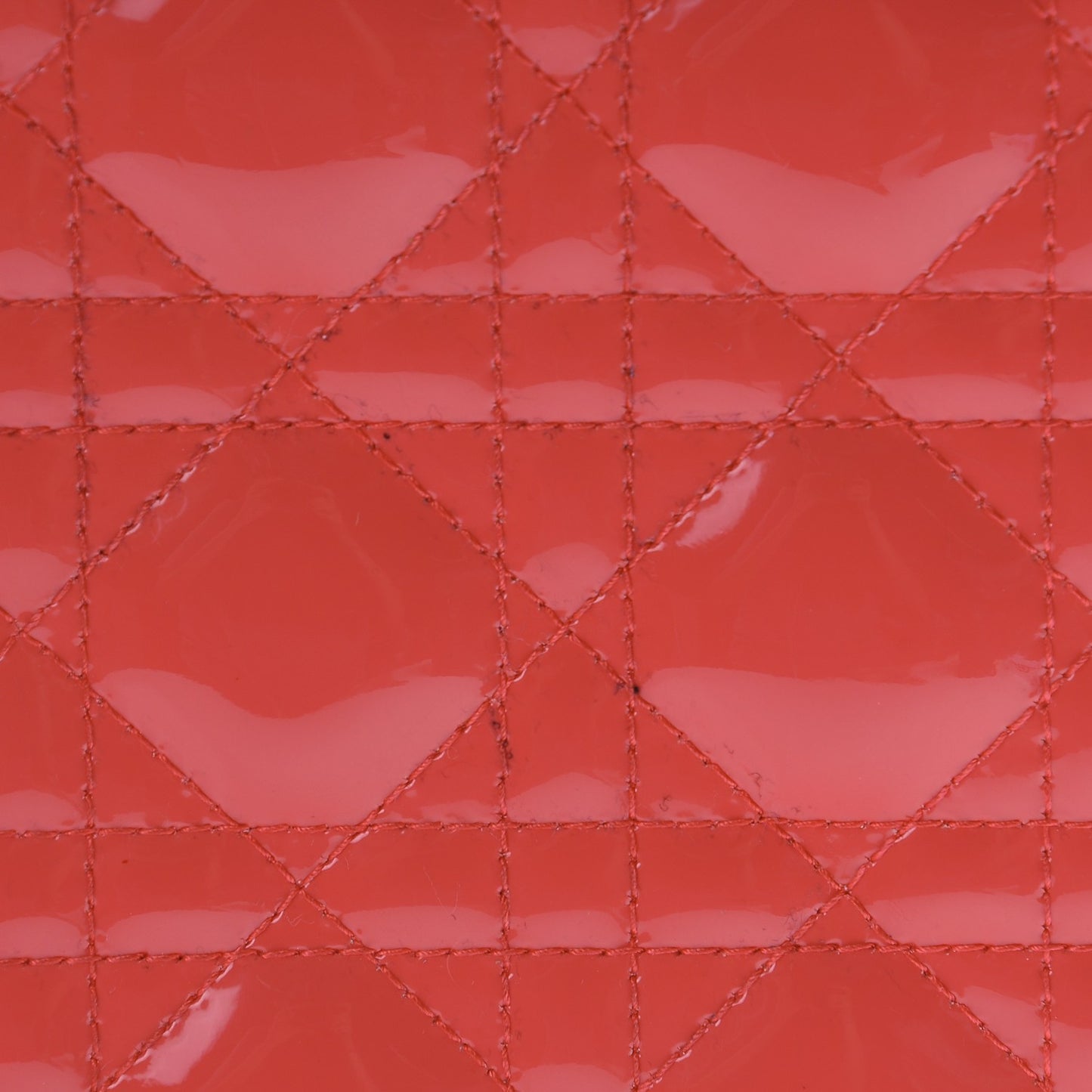 Patent Cannage Large Lady Dior Light Coral