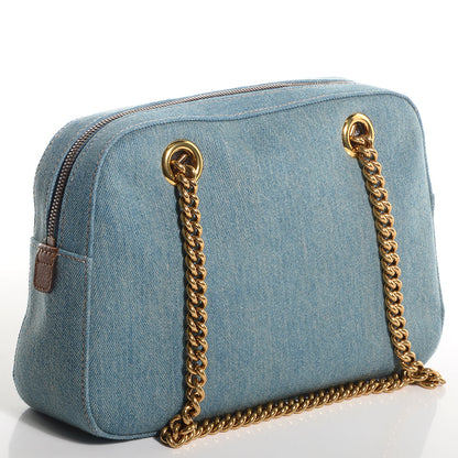 Gucci Denim Small Soho Bowler Blue 3 of 7