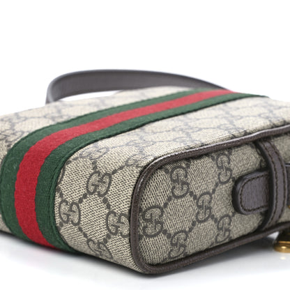 Gucci GG Supreme Monogram Web Mini Ophidia Messenger Brown 11 of 11