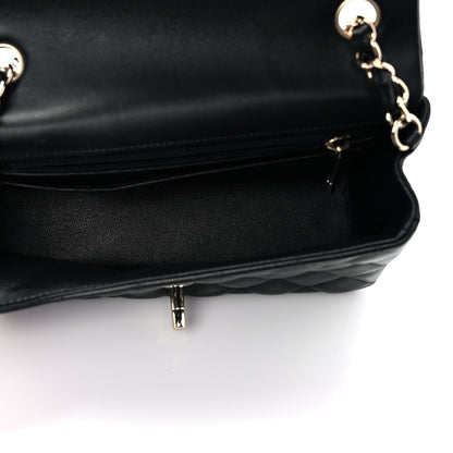 Chanel Lambskin Quilted Mini Rectangular Flap Black 5 of 9
