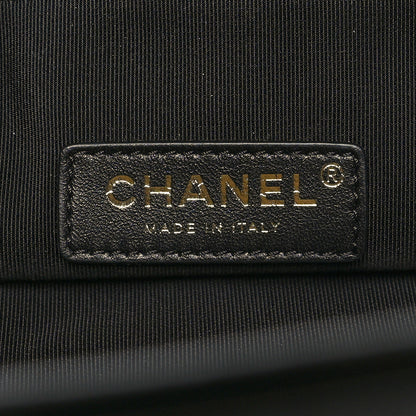 Chanel Crumpled Calfskin Quilted 31 Large Shopping Bag Black 6 of 10