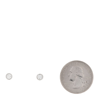 Tiffany Platinum Diamond .28ctw Elsa Peretti Diamonds By The Yard Earrings 2 of 6