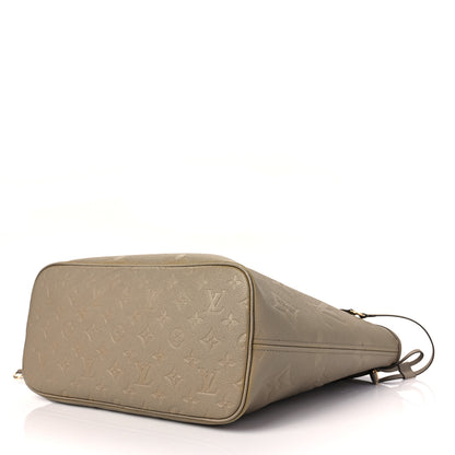 Louis Vuitton Empreinte Monogram Giant Neverfull MM Tourterelle 7 of 7