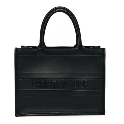Christian Dior Calfskin Embossed Medium Book Tote Black 1 of 12