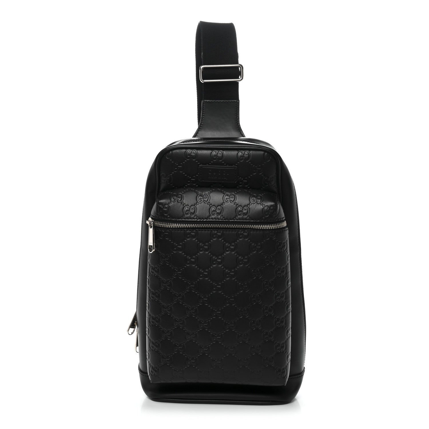 Gucci Guccissima Sling Backpack Black 1 of 11