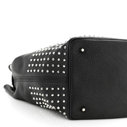 Burberry Calfskin Studded Medium Susanna Hobo Black 8 of 8