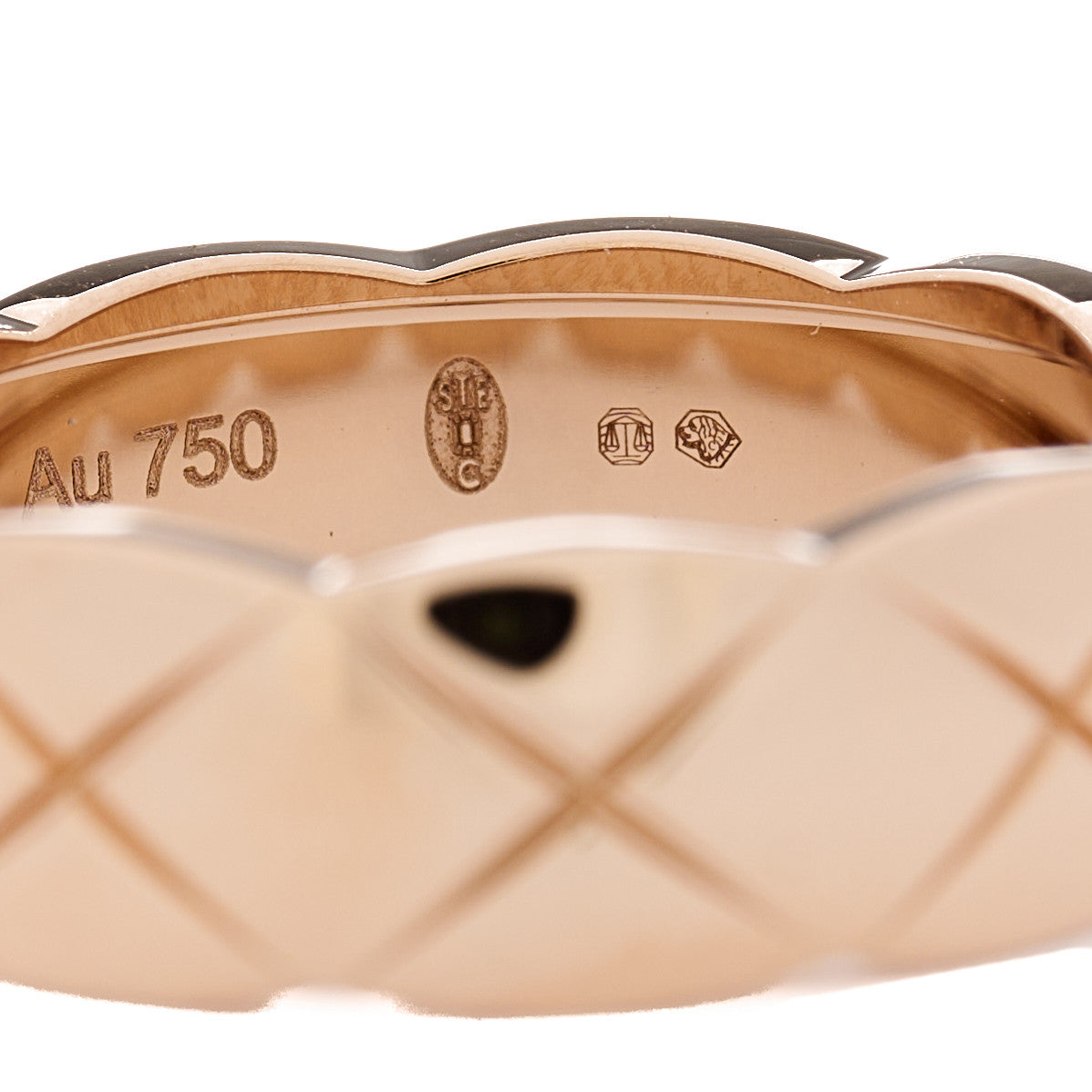 Chanel 18K Beige Gold Small Coco Crush Ring 55 7.25 5 of 9