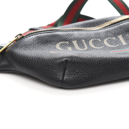Gucci Grained Calfskin Small Logo Belt Bag Black 9 of 11