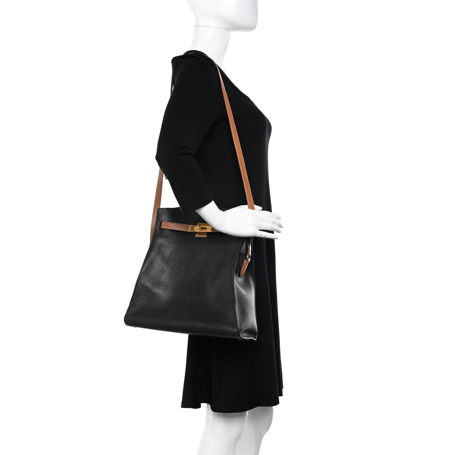Hermes Ardennes Kelly Sport GM Black Gold 2 of 19