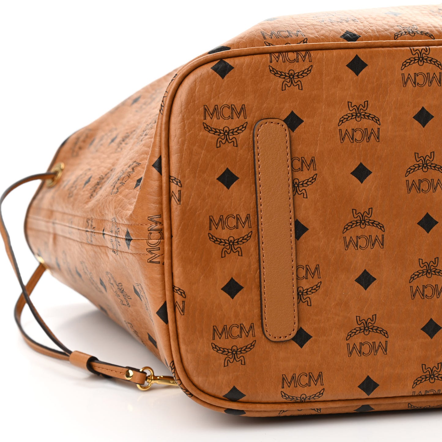 Visetos Large Liz Reversible Shopper Tote Cognac