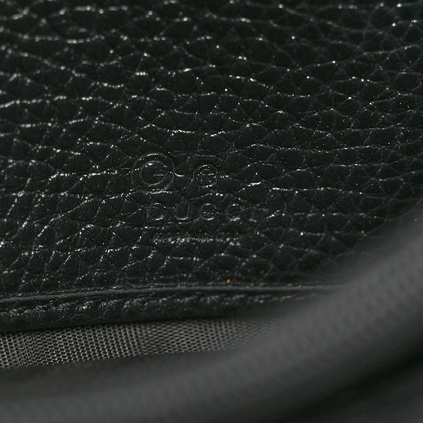 Pebbled Calfskin Large Soho Continental Wallet Black