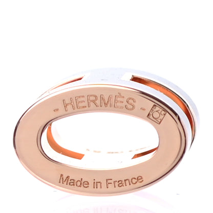 Hermes Lacquered Rose Gold Mini Pop H Pendant Necklace Black 5 of 5